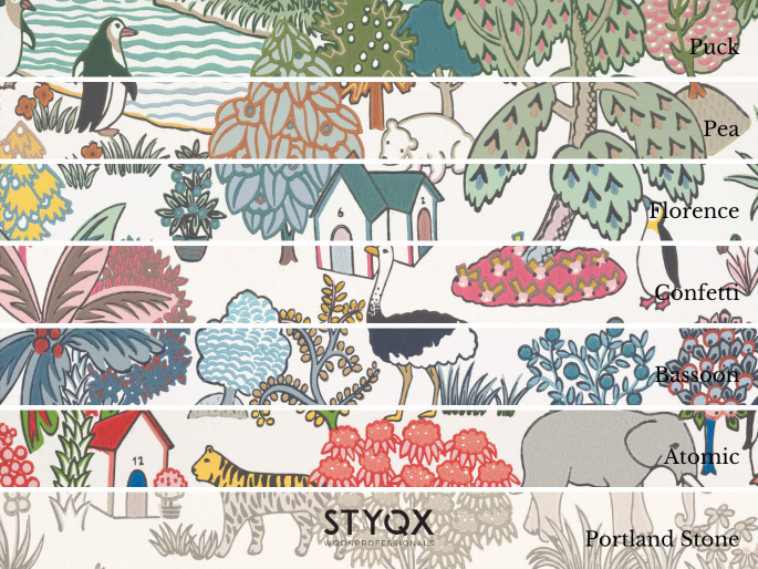 Little Greene Royaume animal - Pois