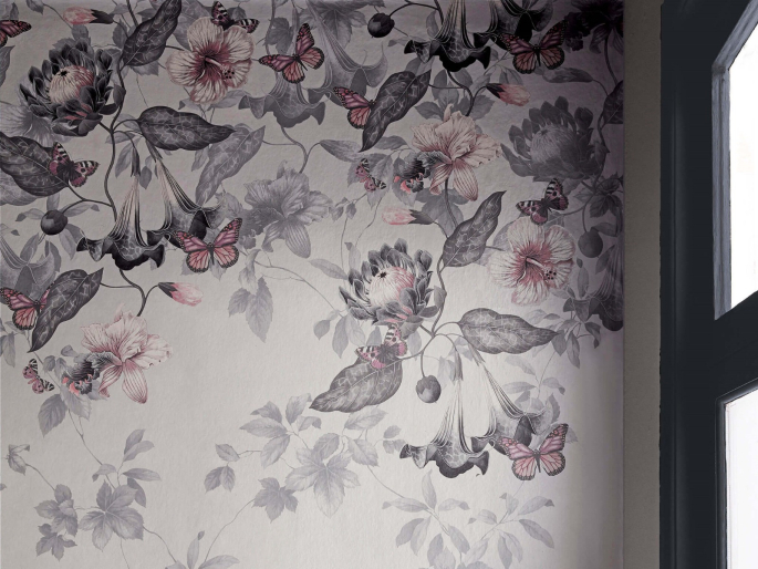 Photo détaillée Asterid - Nightshade papier peint Little Greene