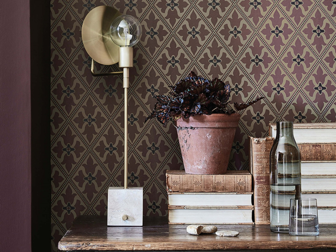Little Greene papier peint Bayham Abbey - Monarch photo d'ambiance