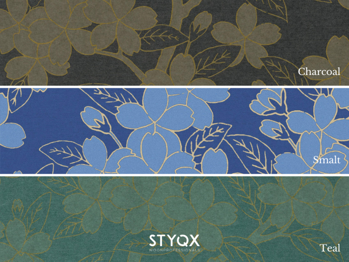 Little Greene Camellia - Charcoal