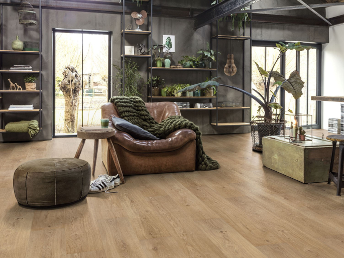 Floorify Planches longues Cognac F019T - cliquez Vinyle