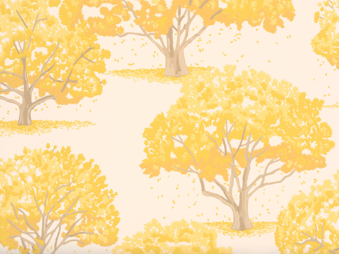 Little Greene Fleur de magnolia - Jaune indien