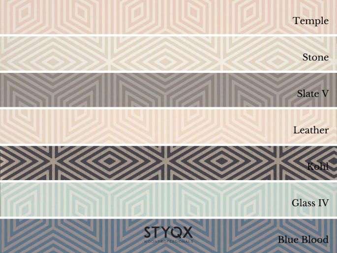 Paint & Paper Library Marquetry Tile - Temple