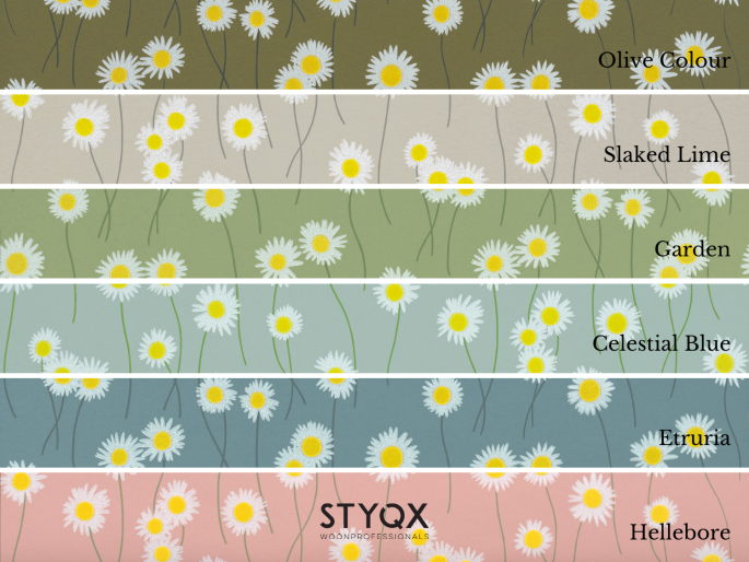 Little Greene Marguerites de lune - Jardin