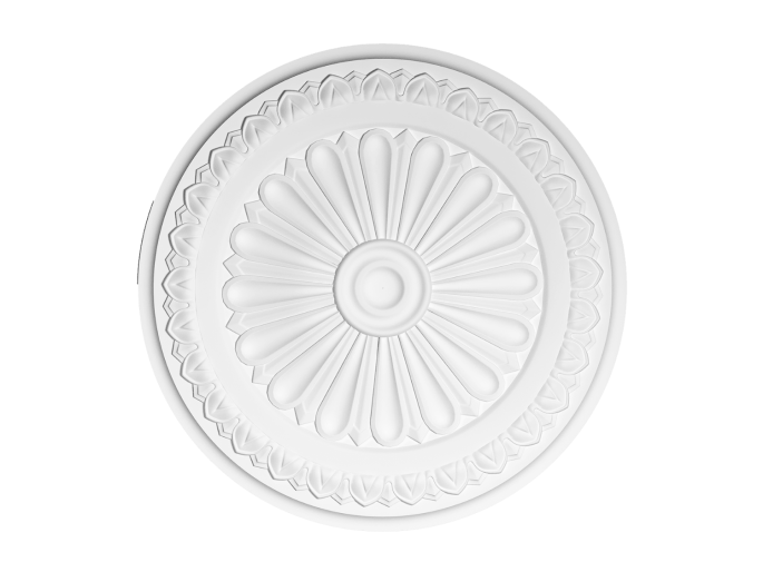 Petit ornement de plafond en forme de fleur