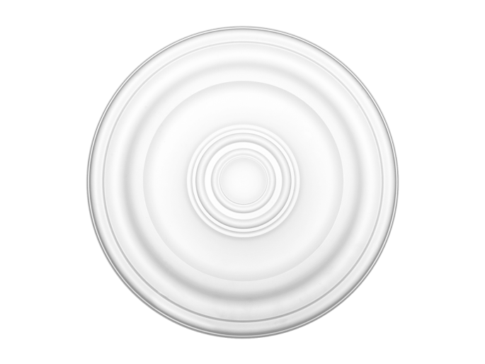 Ornement de plafond minimaliste de taille moyenne