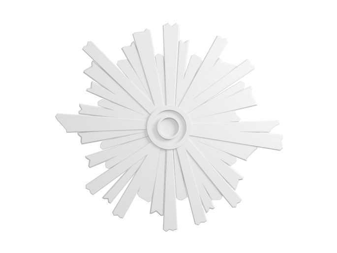 Ornement de plafond extra grand, style Art déco
