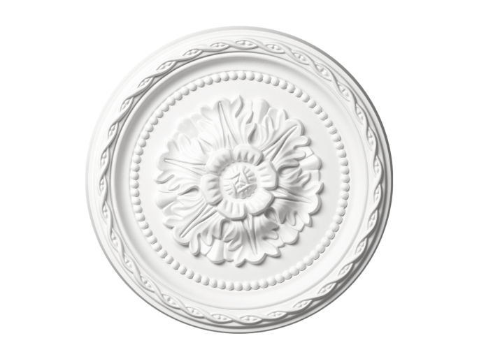 Petit ornement de plafond avec fleurs