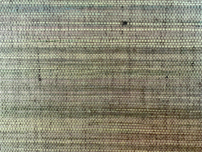 Catchii sisal papier peint Groen Zilver Metallic - S011