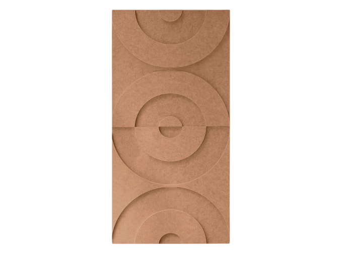 Maeven Art acoustique panneaux 3D Maya II - Cognac (lot de 2)
