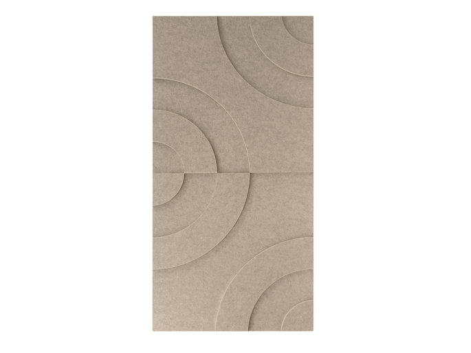 Maeven Art acoustique Panneaux 3D Maya III - Beige (lot de 2)