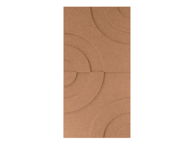 Maeven Art acoustique panneaux 3D Maya III - Cognac (lot de 2)