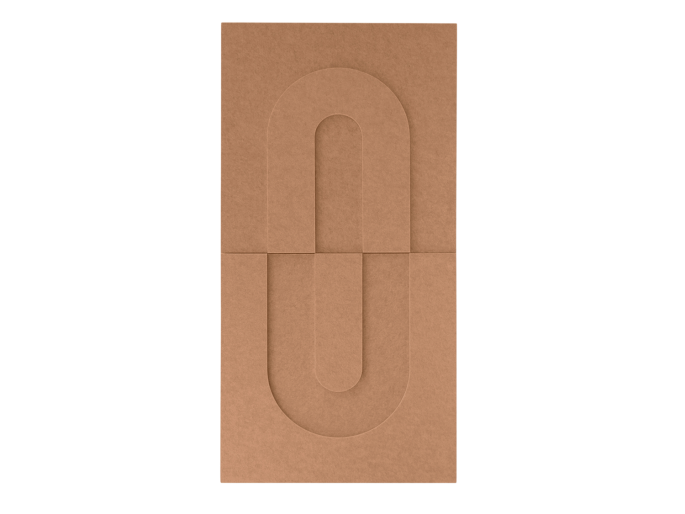 Maeven Art acoustique panneaux 3D Maya IV - Cognac (lot de 2)