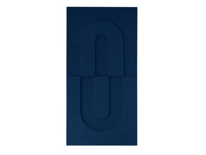 Maeven Art acoustique panneaux 3D Maya IV - bleu marine (lot de 2)
