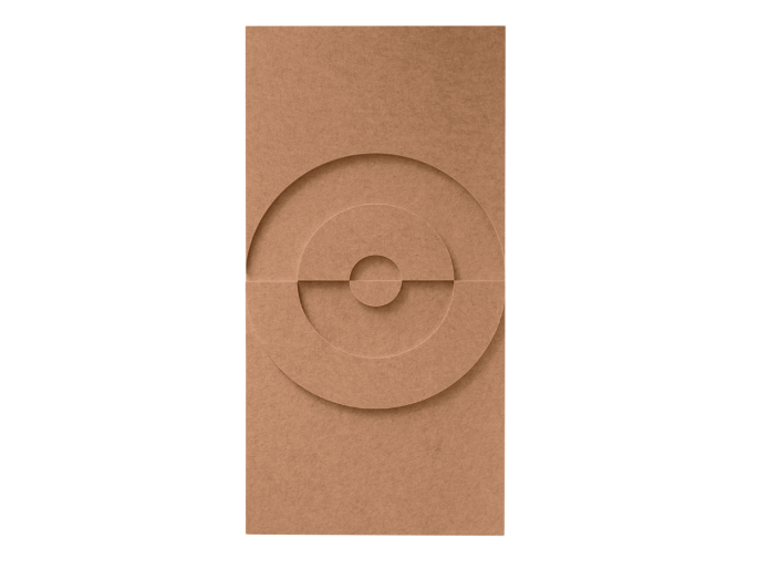 Maeven Art acoustique Panneaux 3D Maya VI - Cognac (lot de 2)