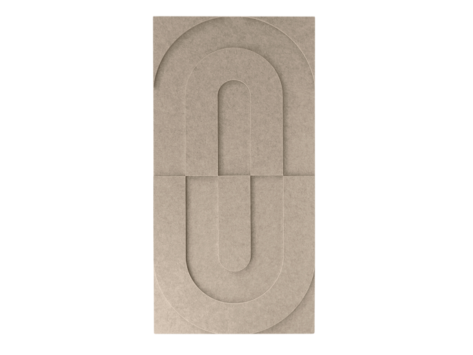 Maeven Art acoustique panneaux 3D Maya VII - beige (lot de 2)