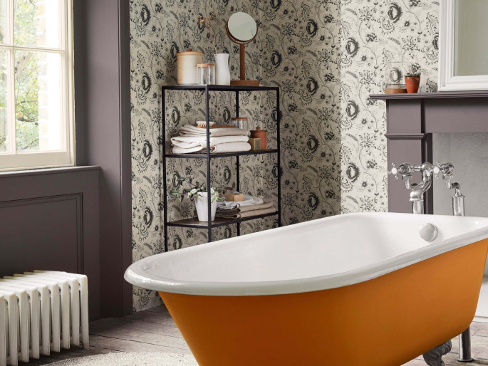 Little Greene Woodblock Mono - Knightsbridge
